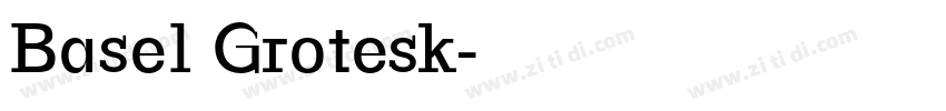 Basel Grotesk字体转换